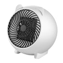 500W Mini Air Heater Fan Electric Heater Home Heating Air Warmer EU (White)