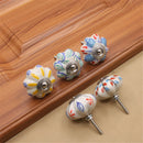 Durable Painting Pumpkin Drawer Cabinet Knob Cupboard Ceramic Handle Pull New