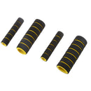 2 Set 4-in-1 Universal Motorcycle Foam Nonslip Handlebar Grips Cover Gloves
