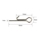 100Pcs Fishing Soft Lure Bait Stinger Spike Hook Connecting Top Needle Pins J7O9