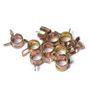 100pcs 10 Sizes Spring Clips Vacuum Hose Fuel Line Clips Water Pipe Tube Clamp
