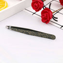 Professional eyebrow tweezers hair beauty slanted stainless steel tweezerR6
