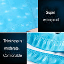 Unisex Thicken Faux Leather Elastic Waterproof Swimming Cap Hair Protector Delux