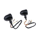 2X Motorcycle ATV Turn Signal Lights Blinker Indicator Blub Amber + Red Lens
