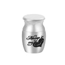 2pcs Small Cremation Urn Jar Forever Remembered Keepsake Memorial Jewelry