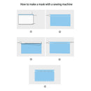 8x Skin-Friendly 5Meters 17.5cm Width Nonwoven Fusible Fabric Craft DIY Material