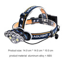 8 LED Headlight USB Rechargeable Waterproof Outdoor Work Light Lamp Head Torch