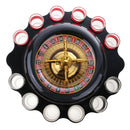Roulette Wheel Drinking Game with 12 Shot Glasses for Novelty Alcohol Party