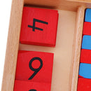 Kids Beechwood Family Set Of Numerical Blue & Red Robs Length Grading Sticks