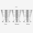 Measuring Cup Cocktail Jigger Stainless Steel Liquid Mini Up to 2.5Oz, 5TbspM6Z1