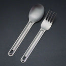 1Pcs Titanium Long Handle Outdoor Camping Titanium Camping Tableware Picnic
