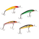 4pcs 7cm 4g Popper Floating Hard Plastic Fishing Lure Bait Hook