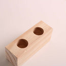 Crystal Glass Test Tube Vase Flowers Plants hydroponic Planter+ Wooden Stan W6P9