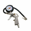 220 PSI Lock On Tire Inflator Air Pressure Gauge Pistol Chuck Flexible Hose New