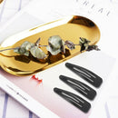 6 Pcs Ladies Metal Loop Hair Clip Curvy Grab DIY Hair Clip Hair Clip Black N8O6