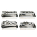 Stainless Steel Dental Instrument Tool Storage Box Sterilization Tray