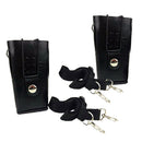 2x Hard PU Leather Carrying