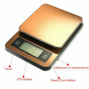 1X(Scale Timed Kitchen Hand Made Coffee Electronic Scale With Temperature P