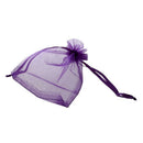 100 Organza Wedding Favour Bags Jewellery Pouches 9cm x 12cm Purple