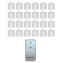 24Pcs LED Candle Light Flameless Flickering With Remote Control Warm White