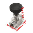 3/8" 915PSI Needle Valve Female Thread 304 Stainless Steel Flow Control Shut Off