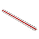 30cm/12 Inch Multicolor Triangle Architects Scale Ruler Engineer Graphics