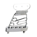 Short Trapeze Tailpiece 4-string Guitar Bridge For  Guitars Chrome