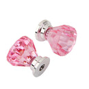 10pcs/set Diamond Shape Drawer Knobs Dresser Furniture Pulls Handle Pink