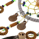 Car Dream Catcher for Rearview Mirror Handmade  Navy Blue Car Charms Hangi FT