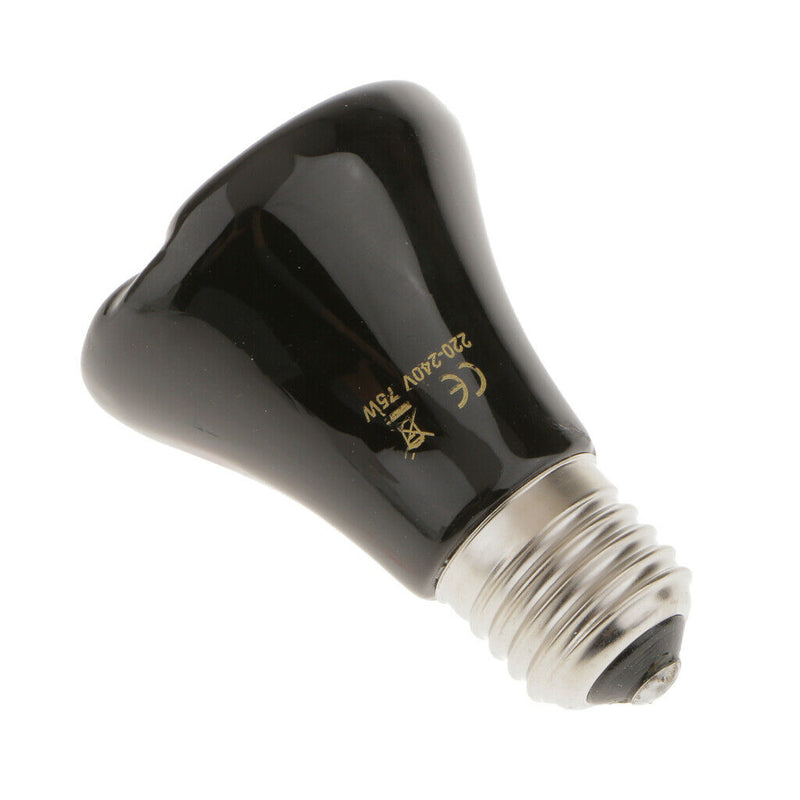 75W Reptile Terrarium Infrared Heat Emitter Basking Spot Light Bulb Dia.60mm