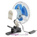 Auto Car Fan Vehicle RV Dashboard Portable 8" Clip-On Oscillating 12V Cooling