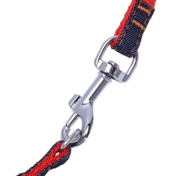 Pet Dog Lead Leash Splitter Collar Harness Adjustable Support Training Walk