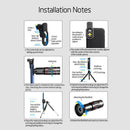 28X Zoom Clip-On External Telephoto Camera Smartphone Lens Kit with Tripod