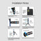 28X Zoom Clip-On External Telephoto Camera Smartphone Lens Kit with Tripod