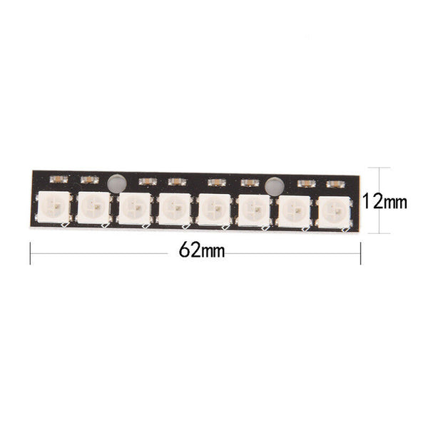 Black 8 Channel WS2812 5050 RGB 8 LEDs Light Strips Drivers Board for Arduin Gw