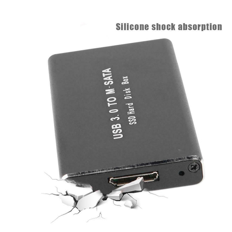Mini USB 3.0 to mSATA Adapter Hard Drive Enclosure External Hard Disk SSD Case