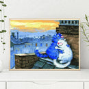 5D DIY Full Drill Diamond Painting Cat Cross Stitch Embroidery Kit (C1102)