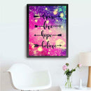 5D DIY Full Drill Diamond Painting Letter Cross Stitch Embroidery Mosaic