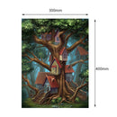5D DIY Full Drill Diamond Painting Tree House Cross Stitch Embroider Mosaic