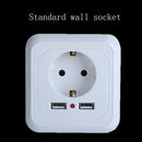 European Standard Dual USB Home Wall Socket European Socket Power Outlet Panel