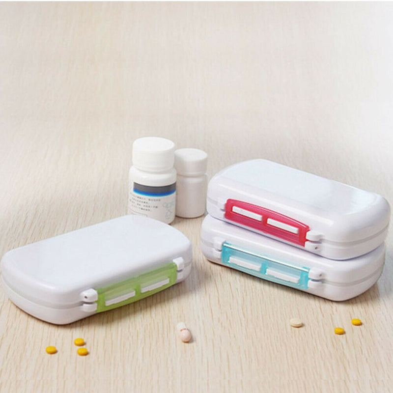Portable 6 Ss Mini Cross Medicine Drug Box Case Organizer For Travel