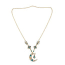 Women Cubic Zirconia Flower Long Adjustable Chain Pendant Sweater Necklace  X4T9