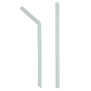 10Pcs Silicone Drinking Straws Long Flexible Straws w/Cleaning Brush Green