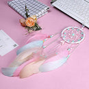 Boho Dream Catcher Beaded Colorful Natural Feathers Handmade Beaded Weave C U9S3