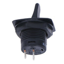 R13-402A Black 2Pin ON-ON Maintained 2Position SPDT Round Toggle Switch JCAU Gn