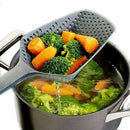 1x Kitchen Accessories Gadgets Strainer Scoop Colander Drain Veggies Water Scoop