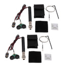 2 Kit EQ Active Endpin Jack Preamp Piezo Pickup For Acoustic Guitars Ukulele