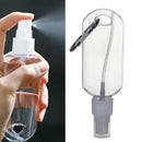 50MLTravel Plastic Transparent Bottling With Carabiner Portable Packaging Bo Hn