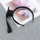 Graduation Hat Headband,Mini Bachelor Cap Headband,Graduation Party Supplie T2O7
