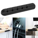 1PC USB Cable Clips Desk Cord Management Organizer Wire Holder Silicone Durable